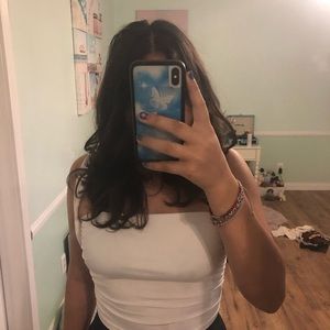 Cute white tank kinda top